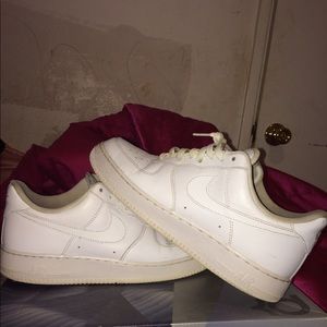 All white Air Forces